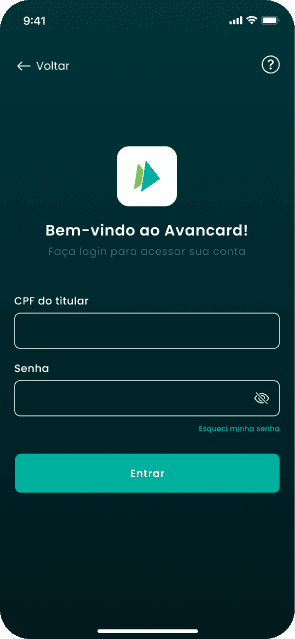 Aplicativo Avancard — imagem 1